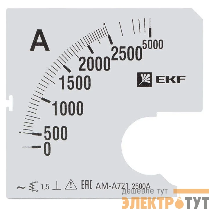 Шкала сменная для A721 2500/5А-1.5 PROxima EKF s-a721-2500