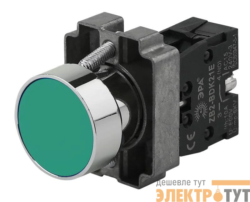 Кнопка управления LAY5-BA31 без подсветки зел. 1з BBT60-BA-K06E ЭРА Б0045665
