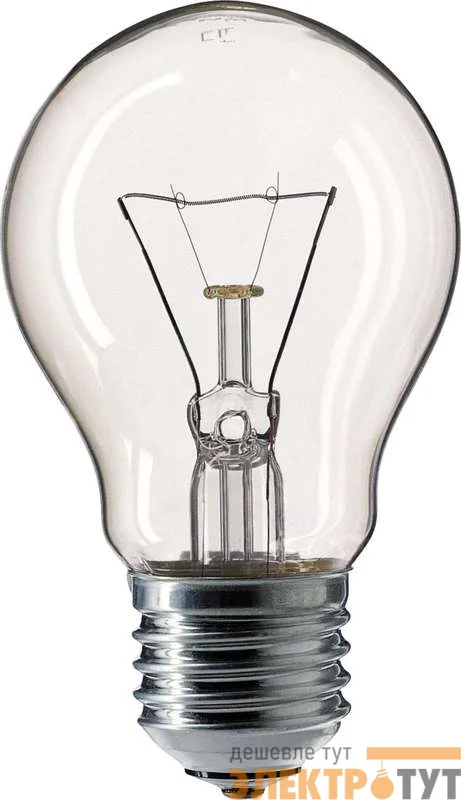 Лампа накаливания Stan A55 CL 1CT/12X10 60Вт E27 230В PHILIPS 926000006627 / 871150035456384