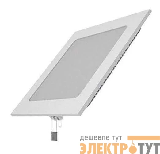 Светильник светодиодный 6Вт 2700К IP20 встраив. ультратонкий квадрат. Gauss 940111106