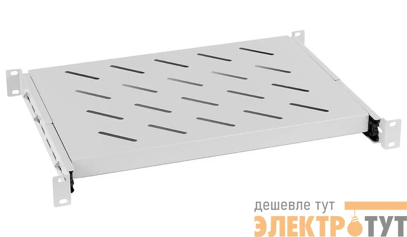 Полка выдвижная 19дюйм JE05-600 для шкафов и стоек Г=600мм Cabeus 7147c