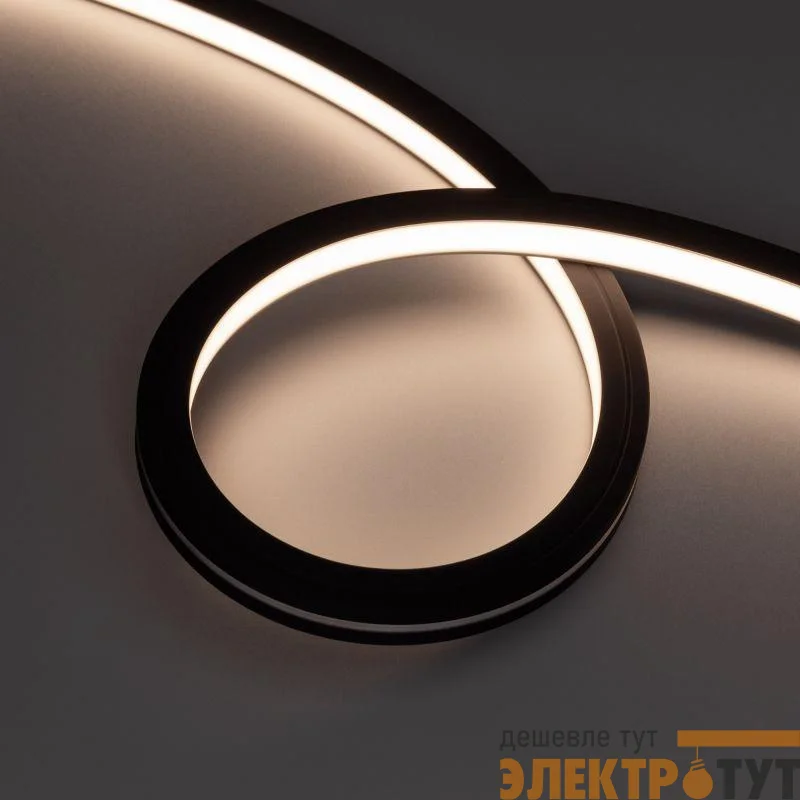 Лента светодиодная NOVA-TOP-BLACK-A120-16x15mm 24В Warm 3500К 10Вт/м IP67 2835 wire x2 вывод боков. герметичная (уп.5м) Arlight 049081