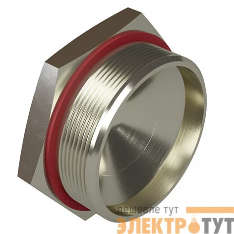Заглушка взрывозащищенная Ex d e М40х1.5 IP66/67/68 никелир. латунь DKC EXD6050-M40SB