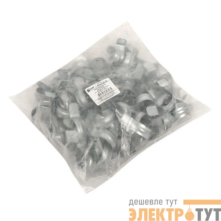 Скоба двухлапковая d25-26мм метал. для монтажного пистолета (уп.100шт) PROxima EKF smp-2-25-26