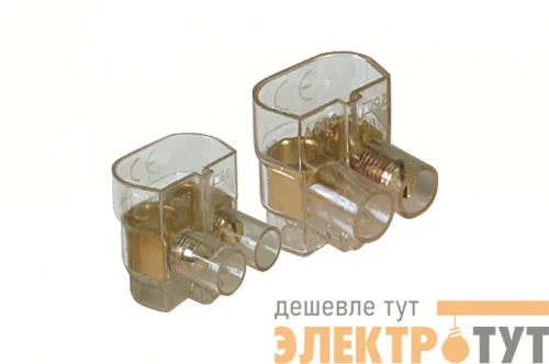 Клемма 2х(6-16мм)х1пол. винт. п/п DKC B62