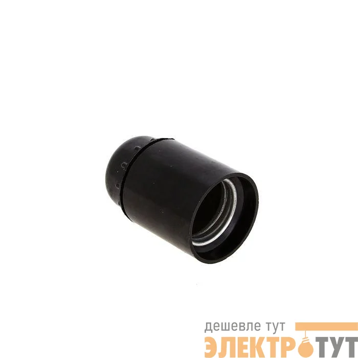 Патрон E27 карболитовый подвесной черн. EKF LHC-E27-s-s