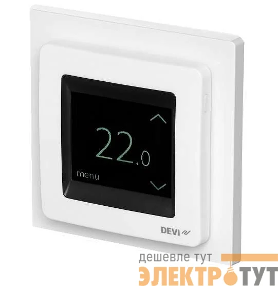 Терморегулятор DEVIreg Touch с комбинацией датчиков 16А полярно-бел. DEVI 140F1071