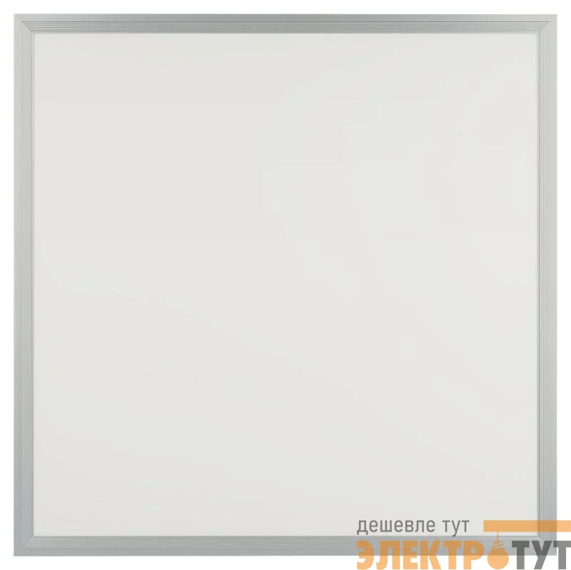 Светильник SPL-510-S-65K-040 IP40 595х595х8 40Вт 3420лм 6500К без драйвера панель сер. Эра Б0048924