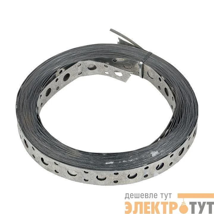 Лента монтажная перфорированная прямая 20х0.55 (уп.10м) EKF lpmp20x0.55-10