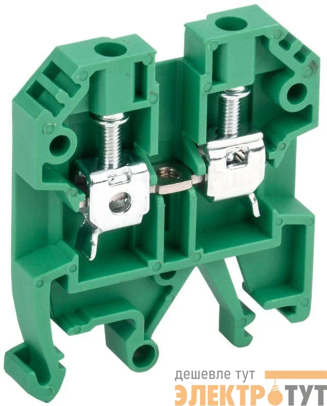 Клемма винтовая КВИ-4кв.мм зел. IEK YZN30-004-K06