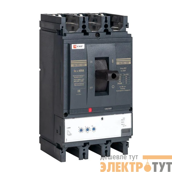 Выключатель автоматический 3п 400/400А 45кА ВА-99C Compact NS PROxima EKF mccb99C-400-400