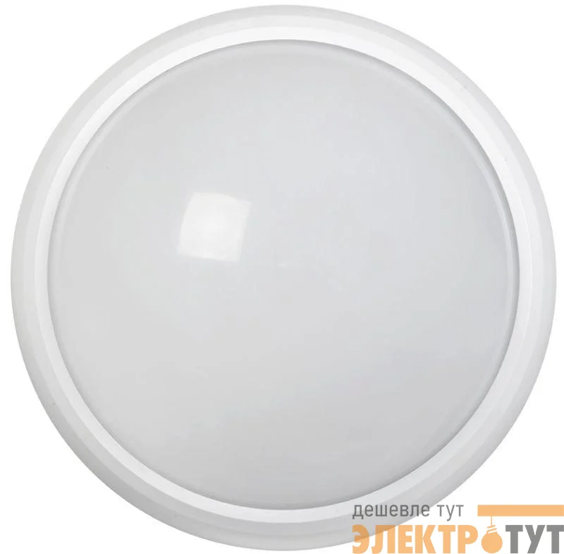 Светильник светодиодный ДПО 5042Д 12Вт 4000К IP65 круг бел. с АД IEK LDPO3-5042D-12-4000-K01
