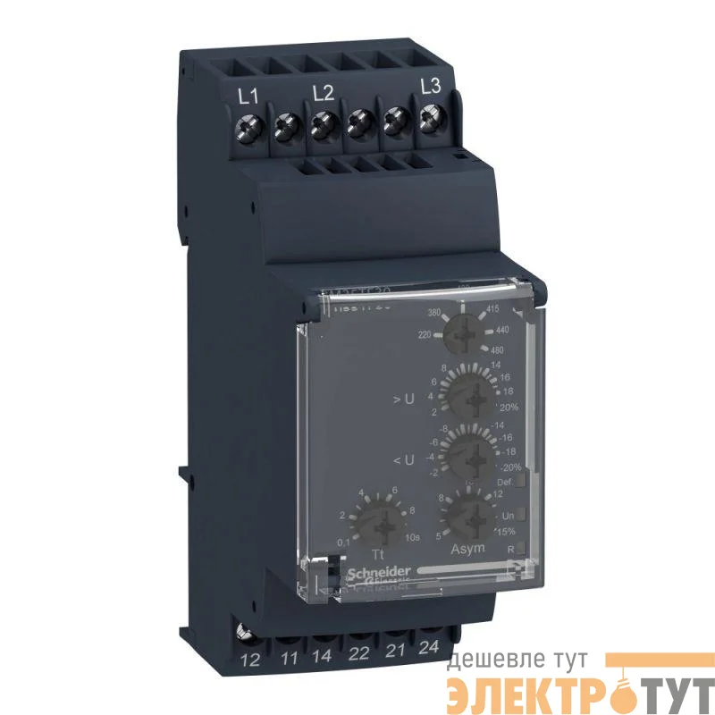 Реле контроля напряжения фаза-фаза 2CO SchE RM35UB330