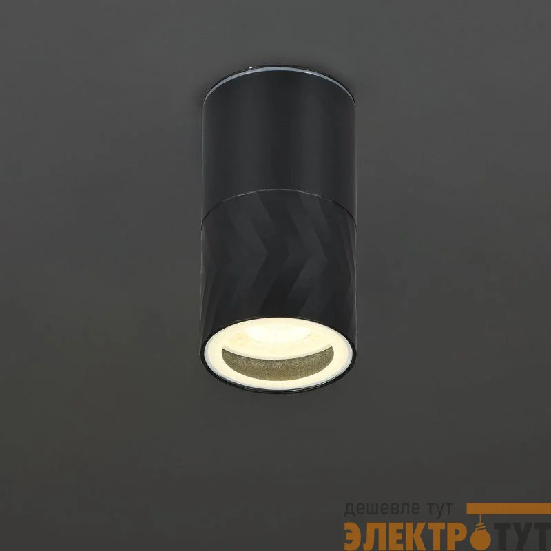 Светильник 5110 GU10 IP65 уличный потолочный черн. IEK LT-UPU0-5110-GU10-1-K02