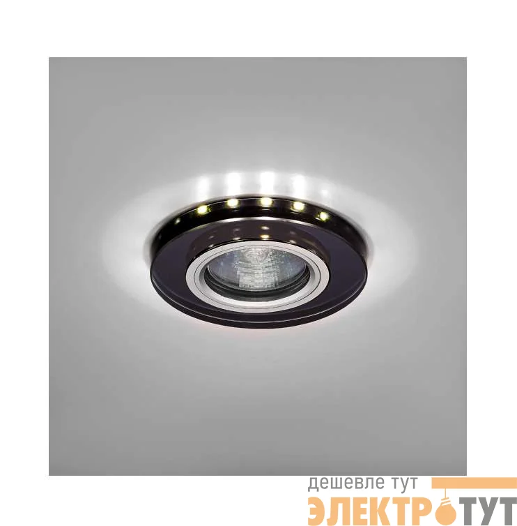 Светильник Bohemia LED 51 6 71 декор. гладк. стекло со светодиод. подсвет. MR 16 черн. ИТАЛМАК IT8700
