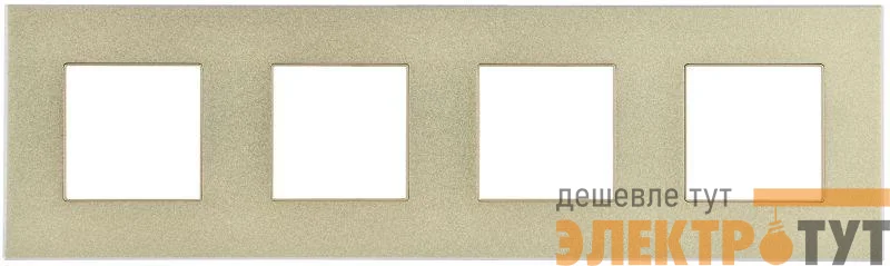 Рамка 4-м SKANDY SK-F34Sh металл шампань IEK SK-M42-M-K37
