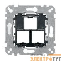 Механизм розетки комп. СП Merten 1 пост/2 поста SchE MTN4575-0000