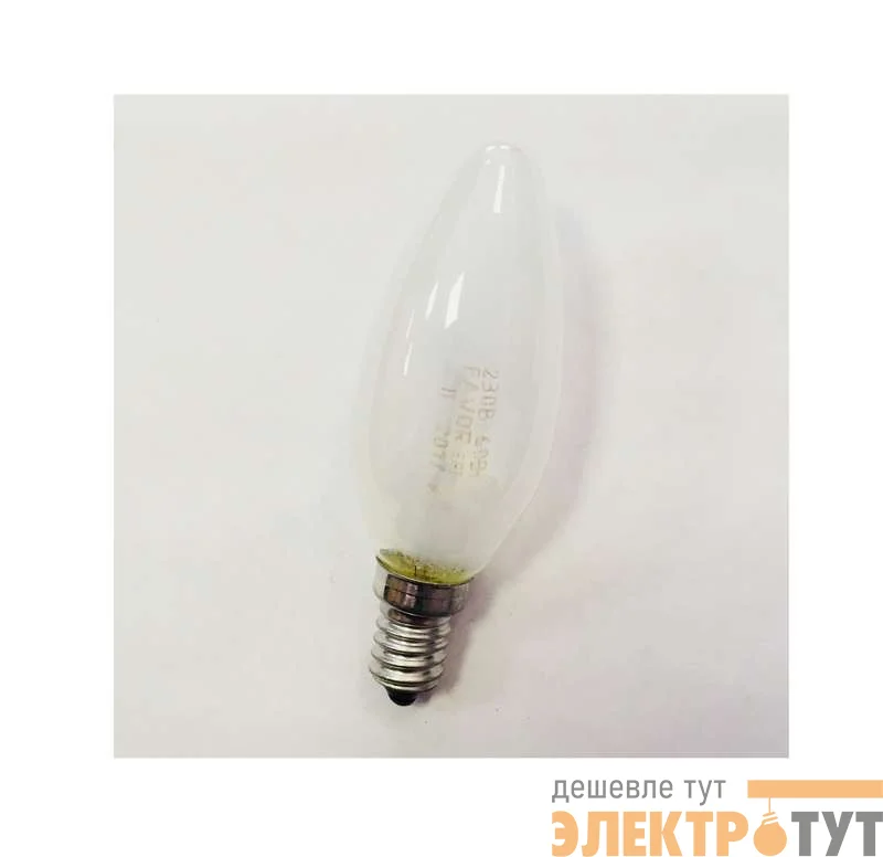 Лампа накаливания ДСМТ 230-60Вт E14 (100) Favor 8109018