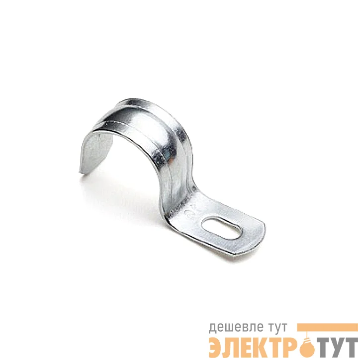 Скоба крепежная однолапковая d8-9мм метал. (уп.100шт) EKF sm-1-8-9