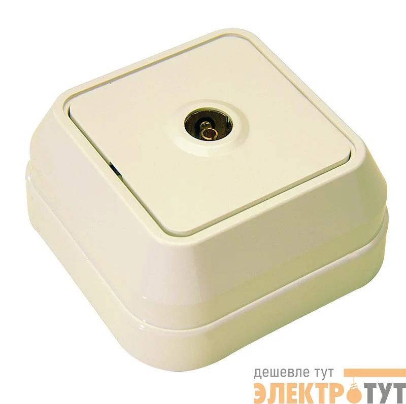 Розетка телевизионная концевая крем. Makel 45227