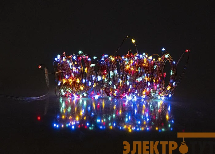 Светильник светодиодный садовый SLR-G03-100M нить 100LED мультицвет на солнечн. батарее ФАZА 5033467