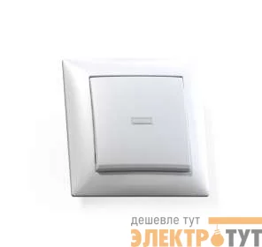 Выключатель 1-кл. СП Селена 10А IP20 С110-395 с индикацией бел. Кунцево 8102