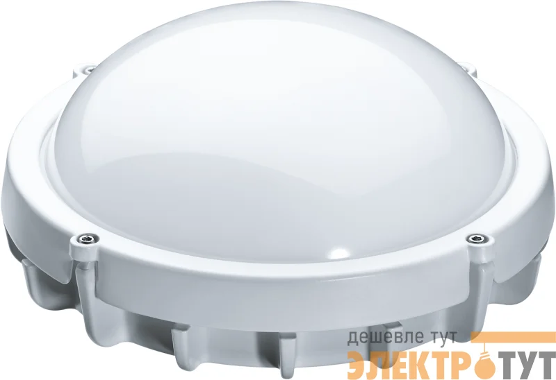 Светильник светодиодный 94 826 NBL-R1-12-4K-WH-IP65-LED 12Вт 4000К IP65 960лм ЖКХ круг алюм. бел. (аналог НПП 1101) Navigator 94826