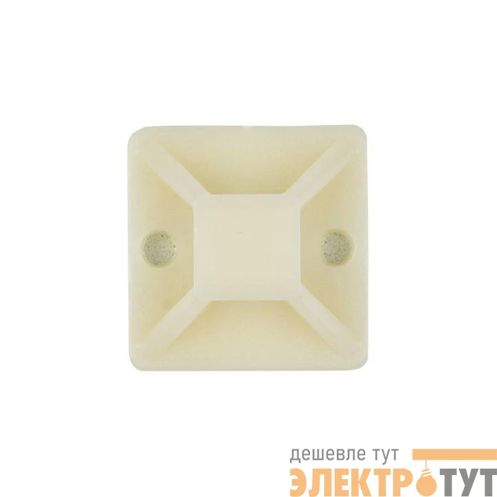 Площадка самоклеящаяся 25х25мм бел. (уп.100шт) EKF plc-25x25
