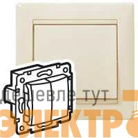 Выключатель 2-кл. СП Valena 10А IP31 механизм сл. кость (DIY-упак.) IEK 695605