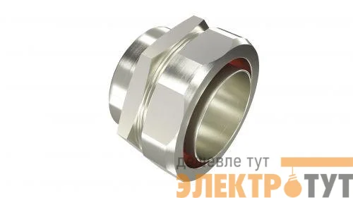 Муфта металлорукав-коробка взрывозащищенная Ex e 20мм M20х1.5 IP66/67 никелир. латунь DKC EX6015-2020