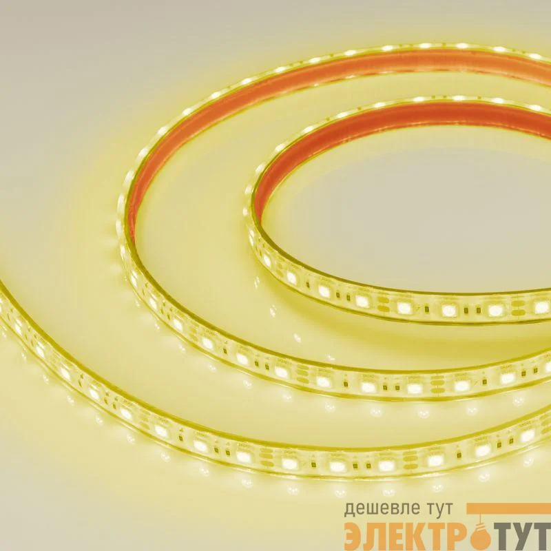 Лента светодиодная RTW-PFS-B60-13mm 12V Yellow 14.4Вт/м IP68 5060 герметичная (уп.5м) Arlight 036291