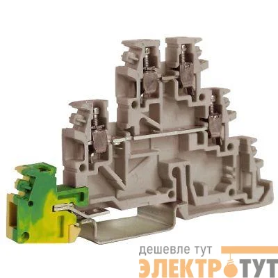 Клемма для заземл. TDE. 2GR сер. 2. 5кв. мм DKC ZTL500GR
