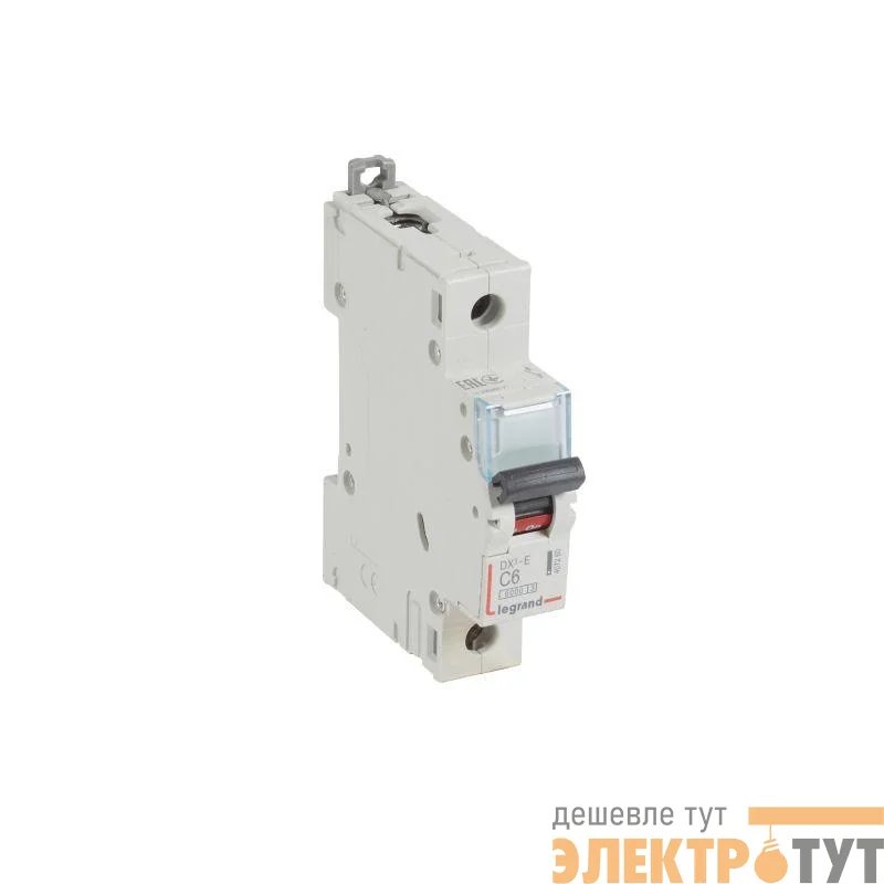 Выключатель автоматический модульный 1п C 6А 6кА DX3-E 6000 1мод. 230/400В Leg 407260
