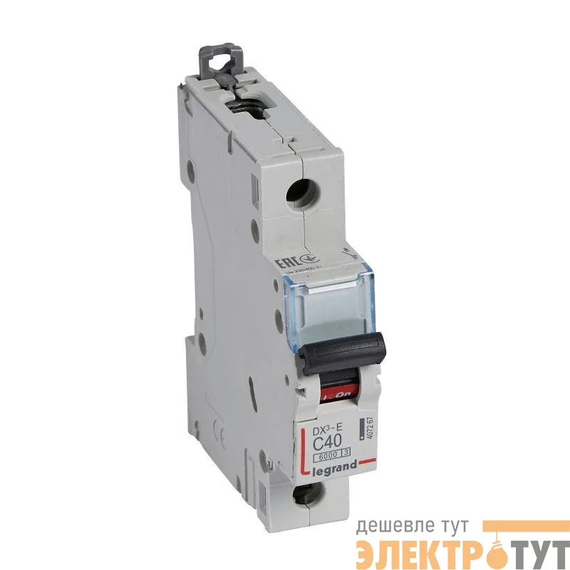 Выключатель автоматический модульный 1п C 40А 6кА DX3-E 6000 1мод. 230/400В Leg 407267