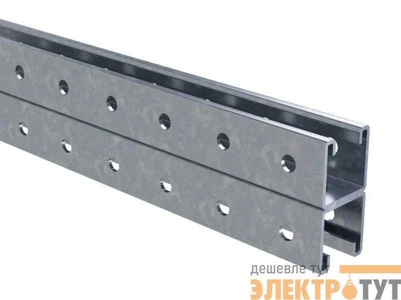 Профиль С-образный двойной 41х41 L1800 сталь 2.5мм нерж. AISI 304 DKC IBPD4118C