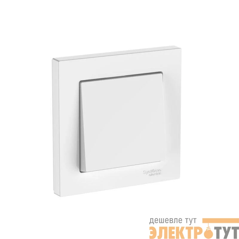 Выключатель 1-кл. AtlasDesign (сх. 1) 10AX быстрозажим. клем. в сборе бел. SE ATN000112S