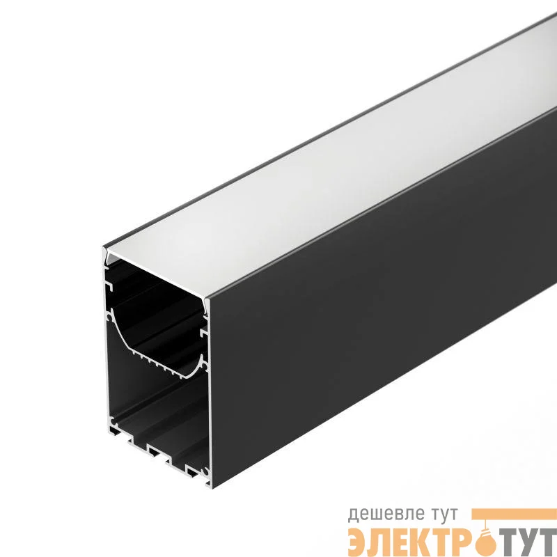 Профиль LINE-S-5075-2500 BLACK L2500 алюм. Arlight 041848