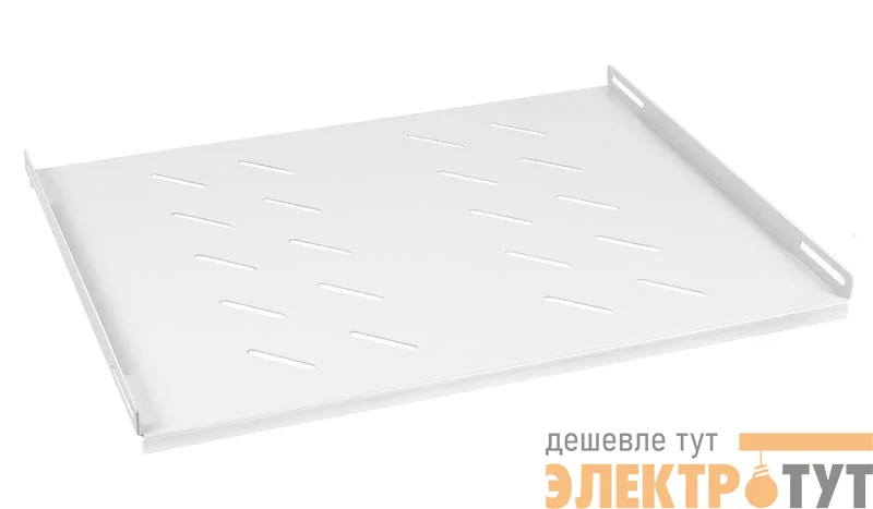 Полка 19дюйм перфорированная SH-J018-FC-600m-100KG глубиной 400мм для напольных и настенных шкафов глубиной 600мм усиленная до 100кг Cabeus 7859c