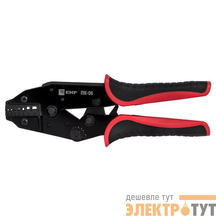 Пресс-клещи ПК-06 2х0.5-2х6.0кв.мм НШвИ2 Expert EKF pk-06-exp