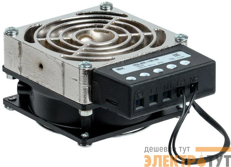 Обогреватель (встраив. вентилятор) 400Вт IP20 IEK YCE-HVL-400-20