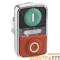 Головка для кнопки двойн. с маркир. + Led SchE ZB4BW7L3741