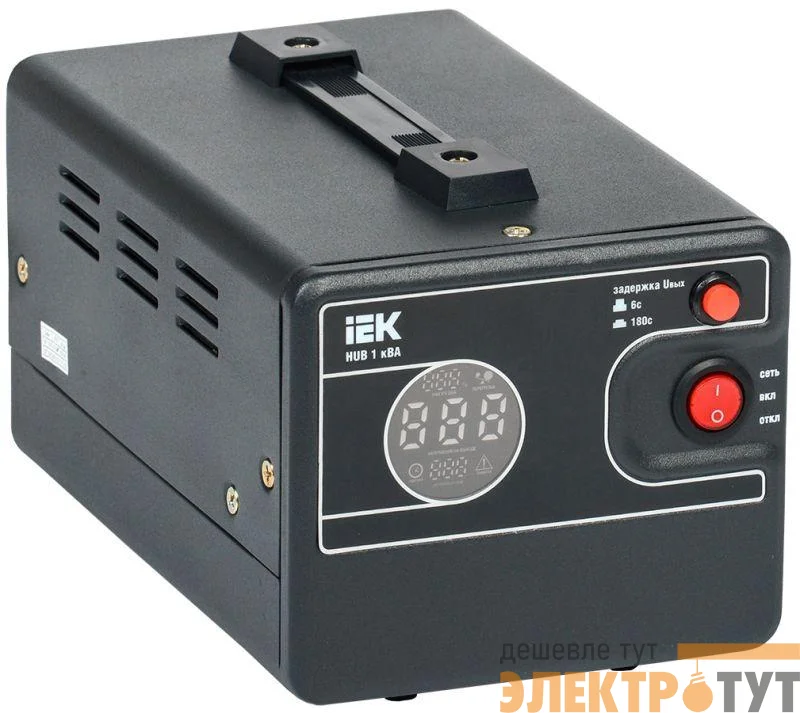 Стабилизатор напряжения 1ф 1кВА HUB переносной IEK IVS21-1-001-13