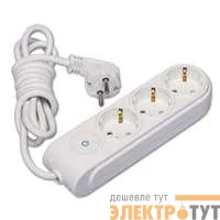 Удлинитель 3х5м с заземл. 16А защ. шторки Makel N3310063