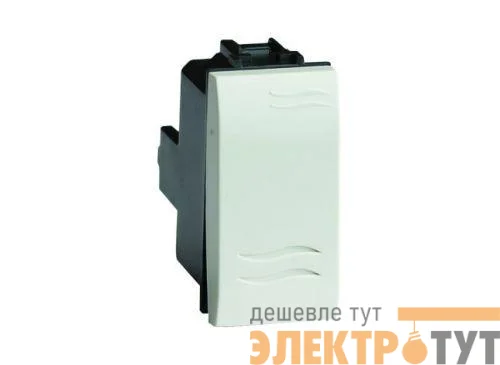 Выключатель кнопочный 1-кл. 1мод. Brava 16А IP20 сл. кость DKC 75021S