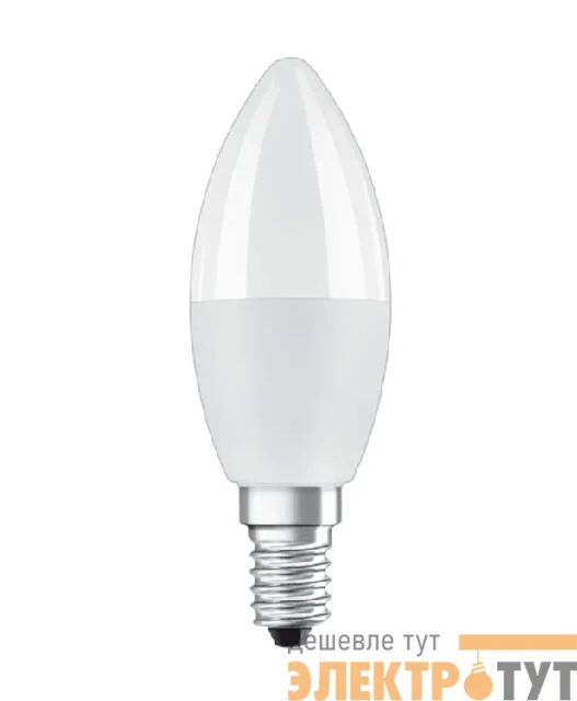 Лампа светодиодная LED STAR+ DIM с пультом B 40 5.5W/827 свеча 5.5Вт 2700К тепл. бел. E14 470лм 220-240В мат. пласт. OSRAM 4058075144309
