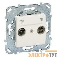 Механизм розетки СП TV/FM Unica оконечная беж. SchE MGU5.452.25ZD