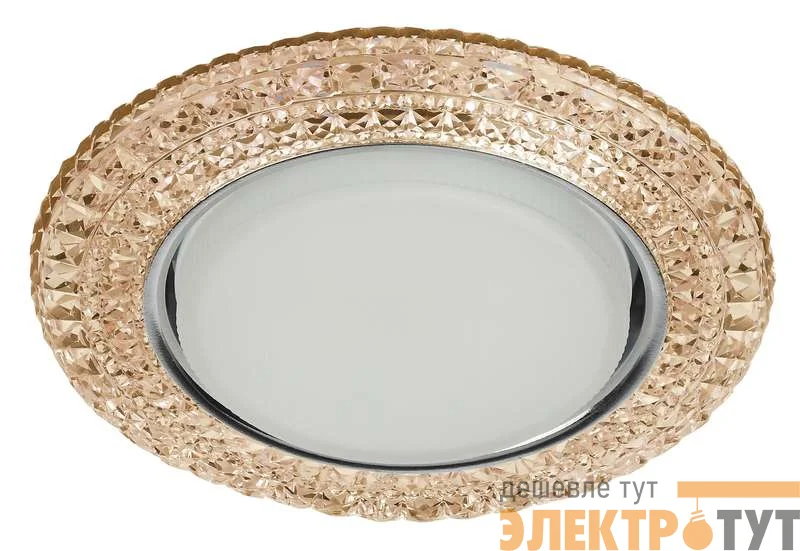 Светильник DK LD26 CHP/WH декор cо светодиодной подсветкой Gx53 шампань ЭРА Б0029640