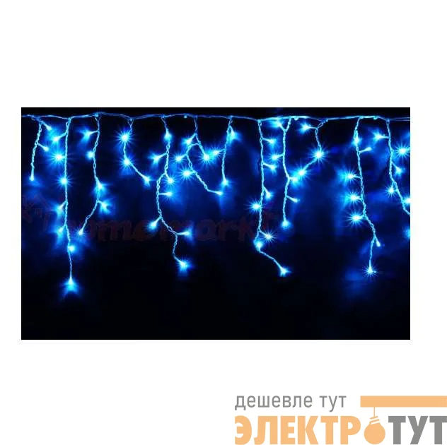 Гирлянда "Сосульки" 100 LED уличная 2м соед. до 10 шт. син./мерц./холодный SHLights 4690601042002