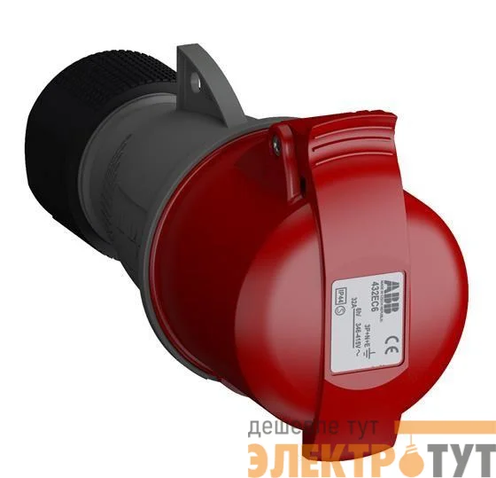 Розетка кабельная 432EC6 Easy&Safe 432EC6 32А 3P+N+E IP44 6ч ABB 2CMA102051R1000
