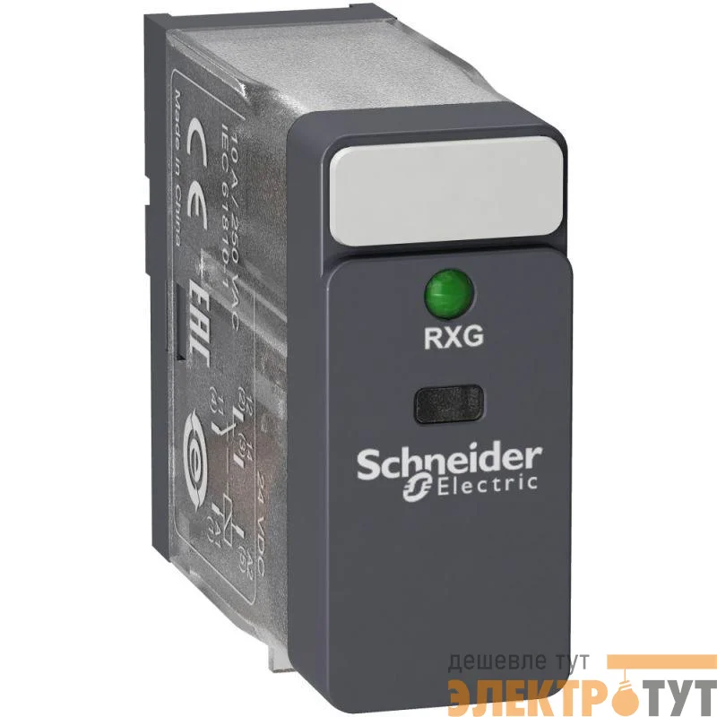 Реле промежуточное 10А 1СО=12В LED SchE RXG13JD